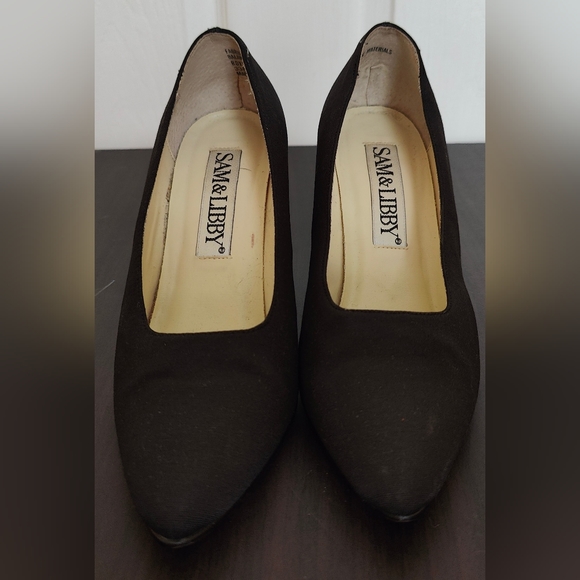 Sam & Libby Black Heels - Picture 1 of 6